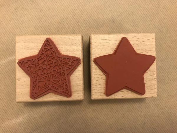 Eingewickelter Stern – Muster und Fläche – Stempel