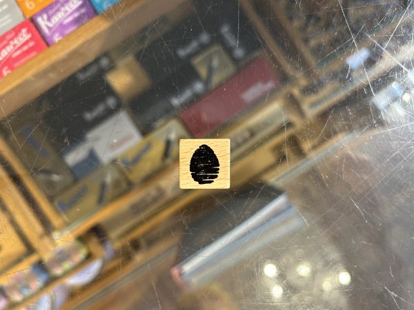 Osterei schraffiert – Stempel