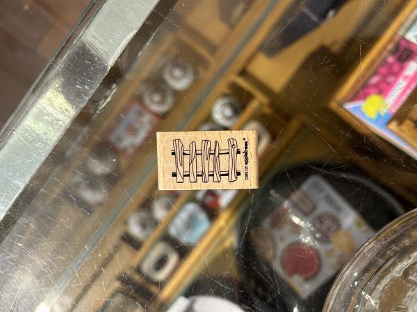 Gartenzaun aus Holz – Stempel