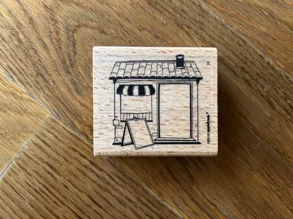 Haus oder Geschäft oder Laden oder Restaurant – Stempel