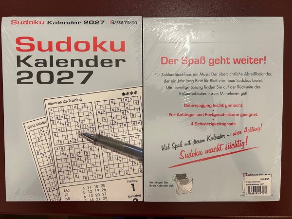 Sudokukalender 2027 Tagesabreißkalender